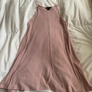 Striped halter dress